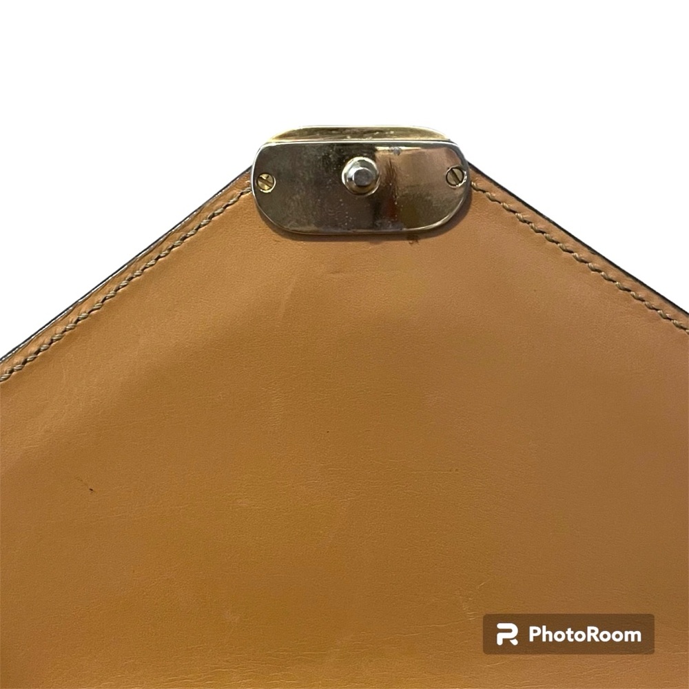 CELINE Authentic Vintage Tan Envelope Flap Shoulder Crossbody Bag with COA - Picture 6 of 17